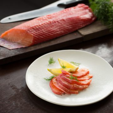 Berry Cured Huon Salmon (Gravadlax)