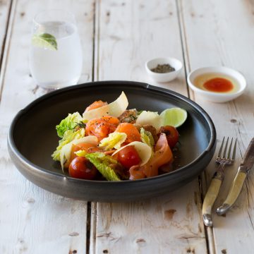 Huon Cold Smoked Salmon Panzanella Salad
