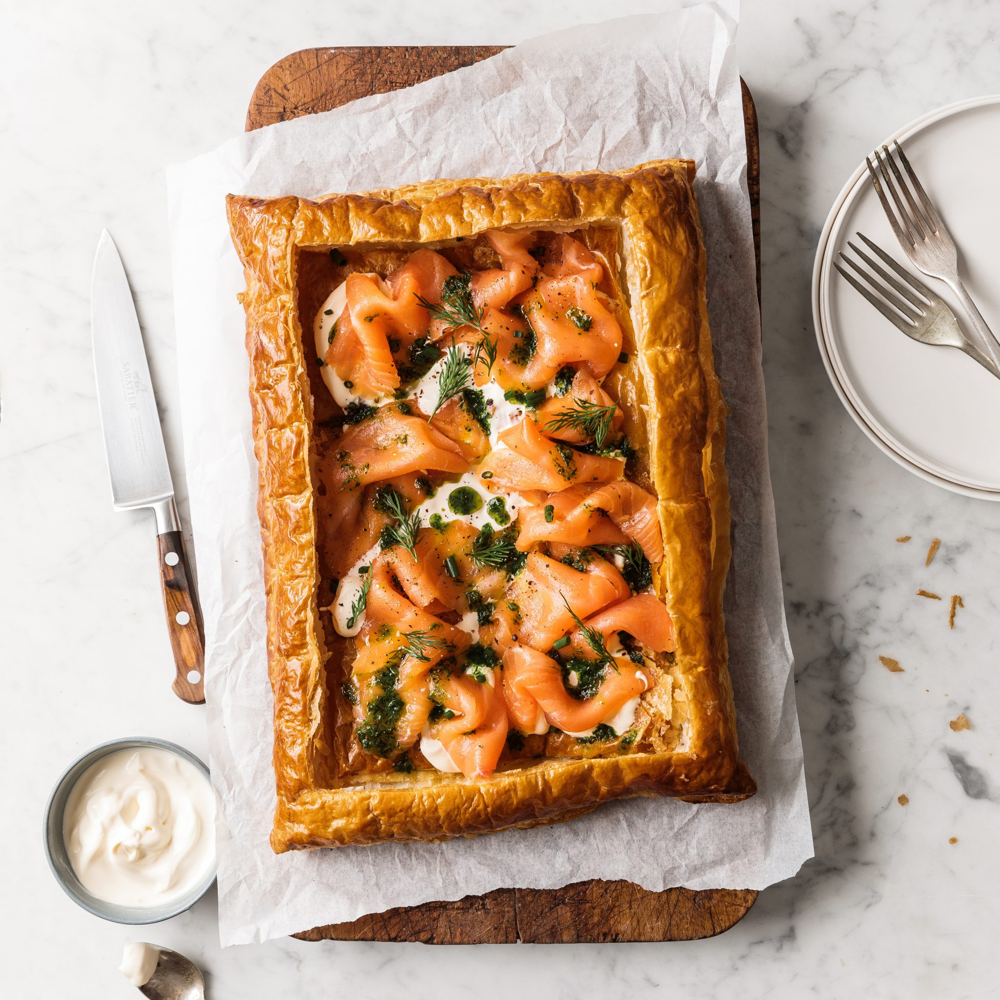 Huon Smoked Salmon Tart