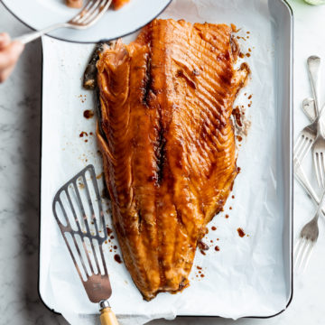 Glazed Roast Huon Salmon
