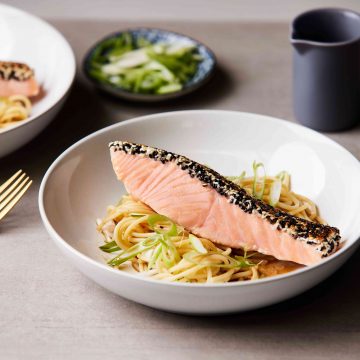 Sesame Salmon with Japanese Dressing